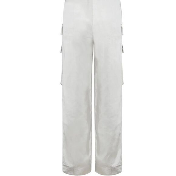 Catherine Gee Cargo Pant in Silver NWT Size 2 - Picture 2 of 10